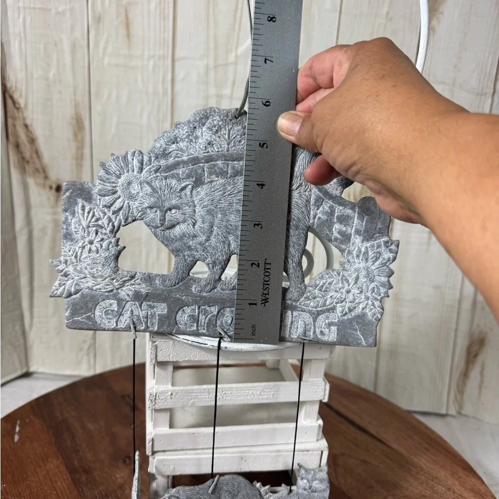 Vintage pewter wind chime from Carson Freeport.